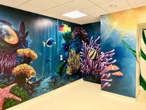 Fresque immersive CHU Besan&ccedil;on - LB Studio