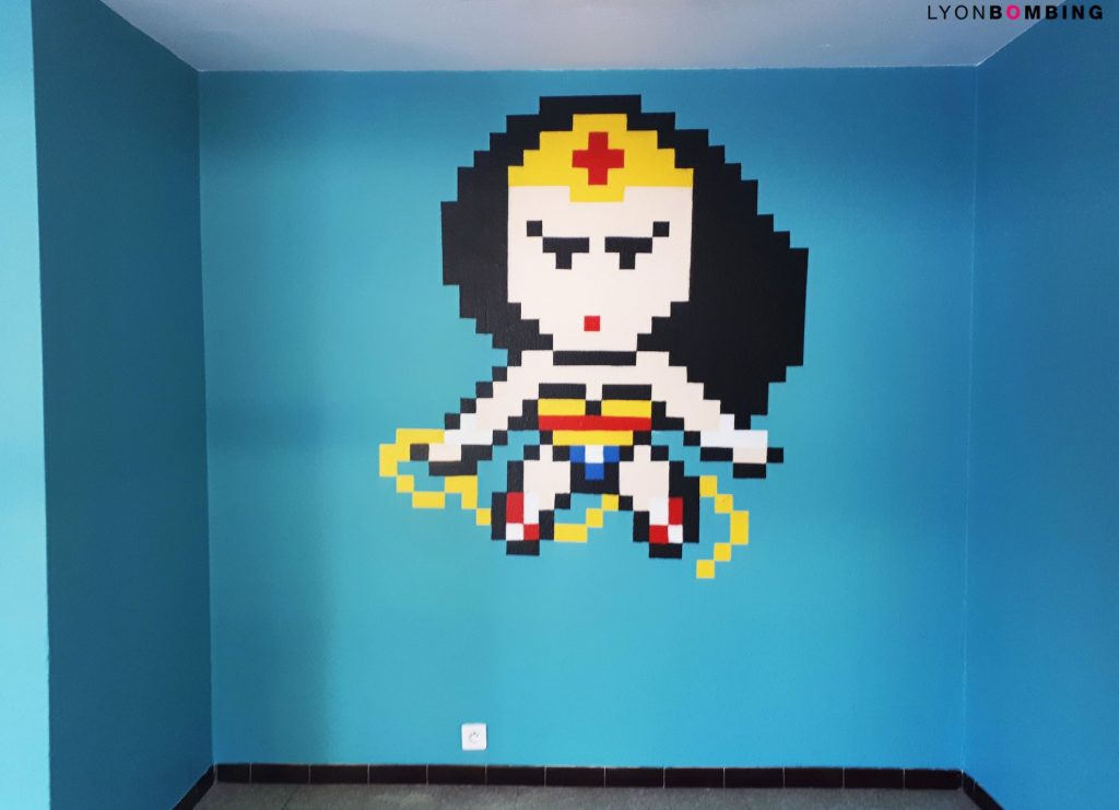 Décoration étudiante Pixel Art Héros - LB Studio