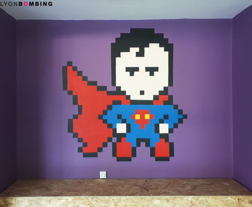 Décoration pour résidence étudiante - Pixel art - LB Studio