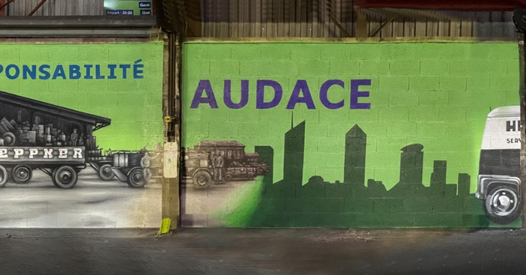 Graffiti fresque murale histoire de l'entreprise - LB Studio